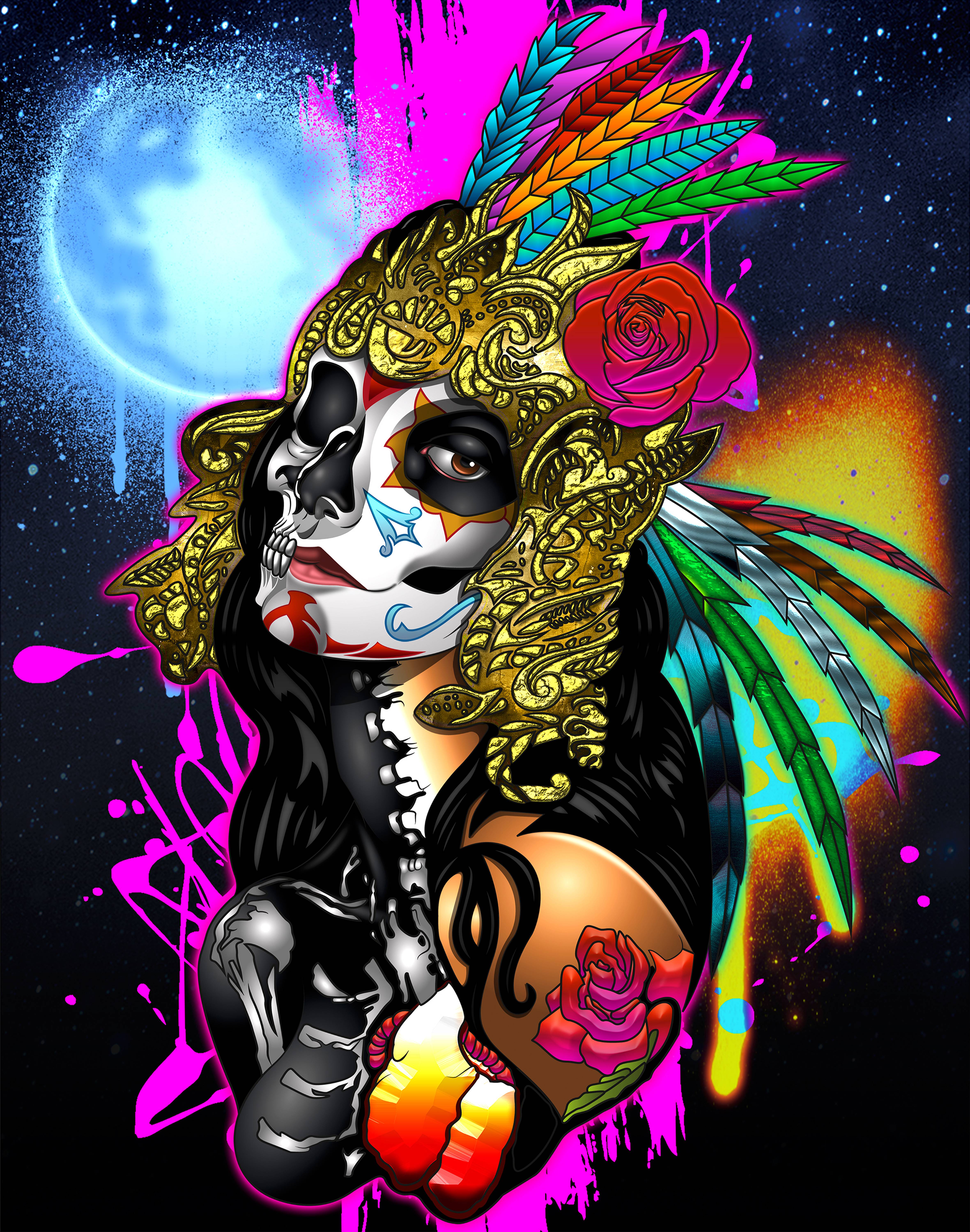 Catrina azteca. 