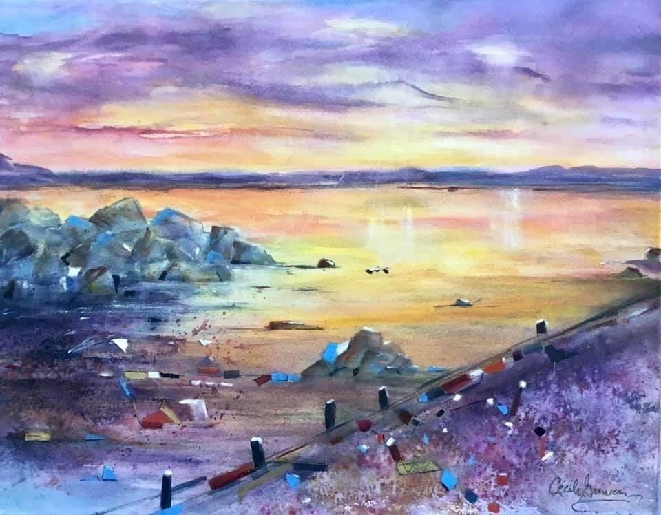Rêveries au soleil couchant, Abitibi, Québec. Cécile Grenier