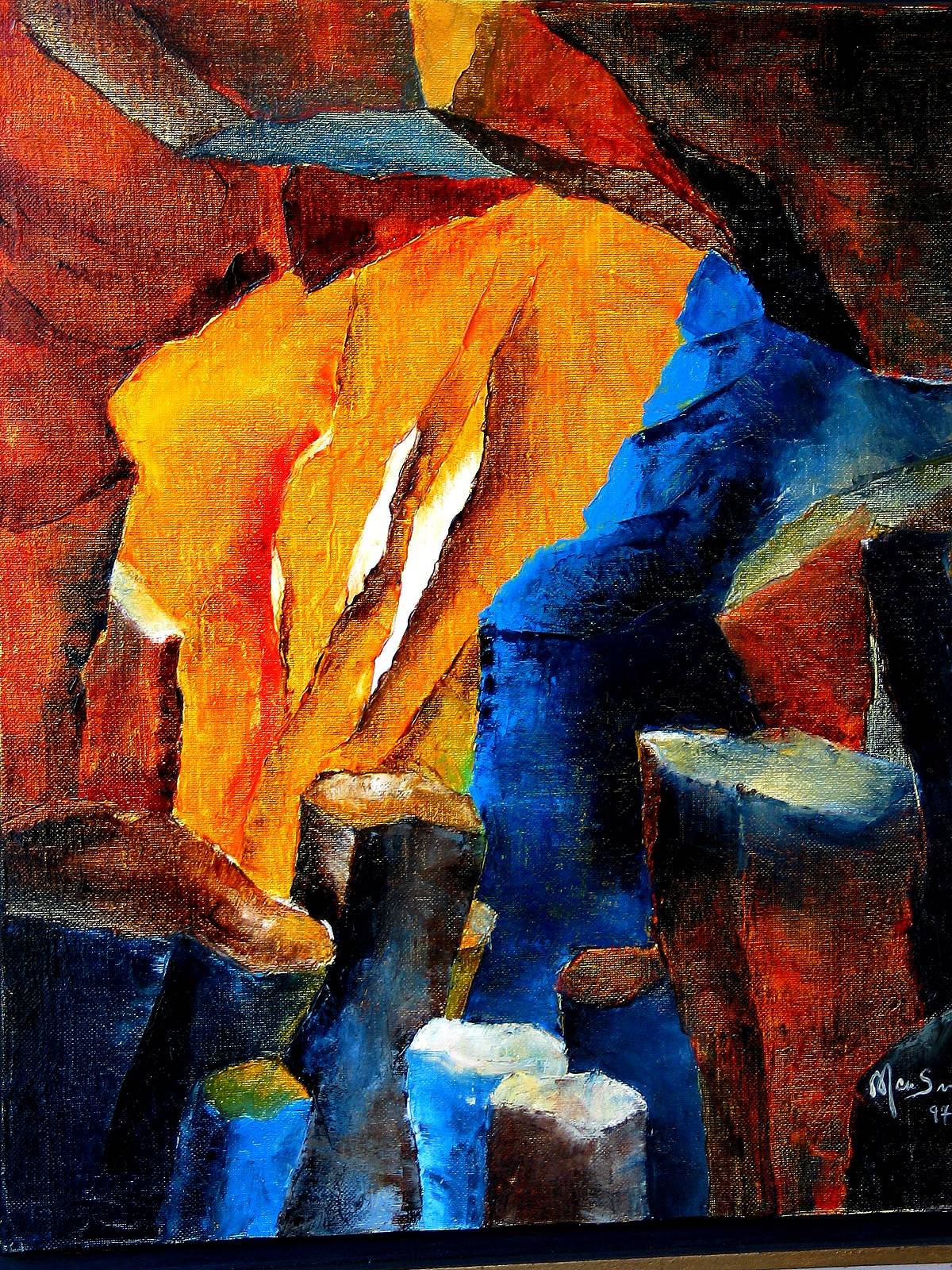 Lumière dans la grotte. Marie Soron Marie Soron