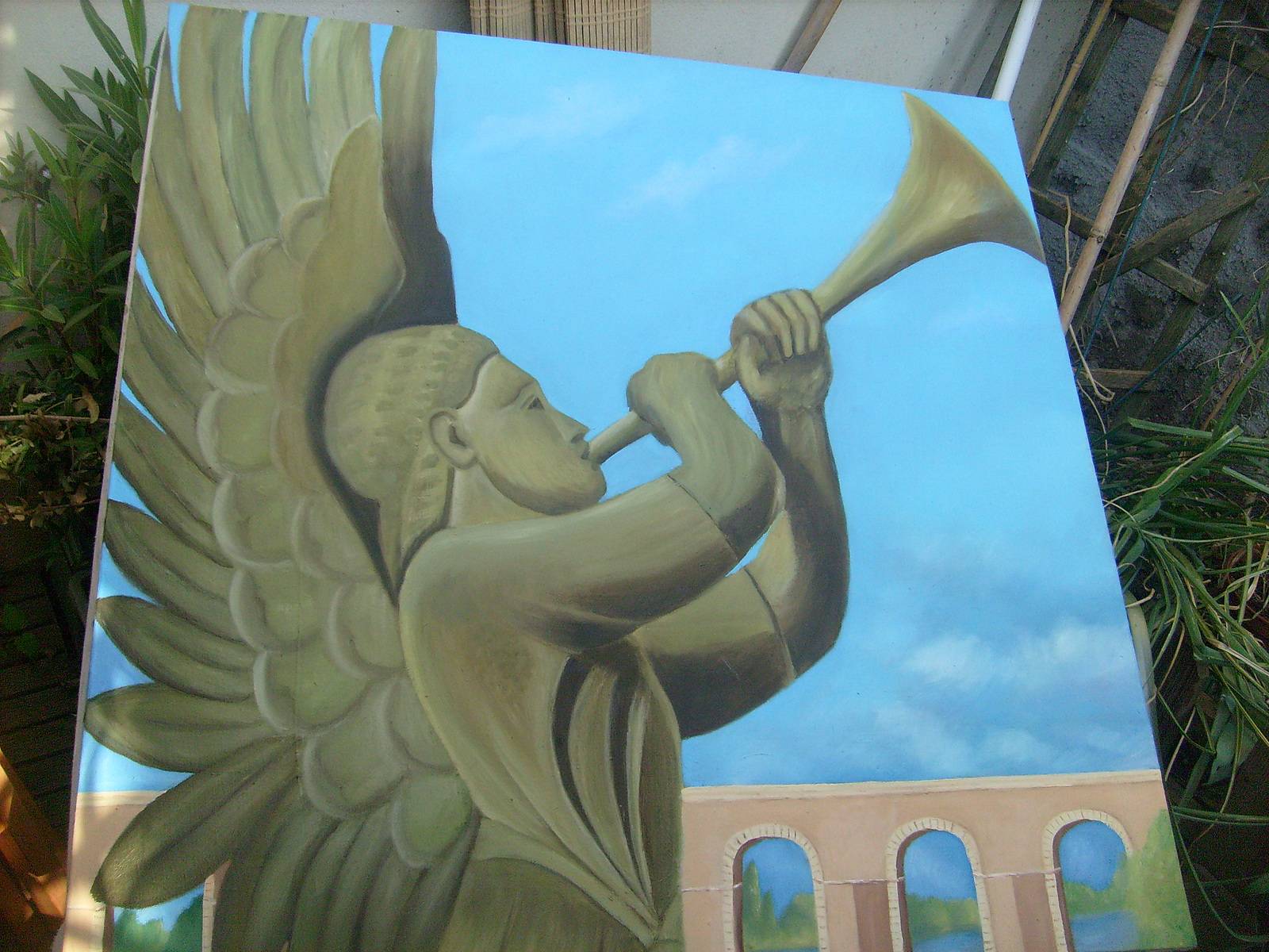 The angel has the wrong stone statue theme music. 