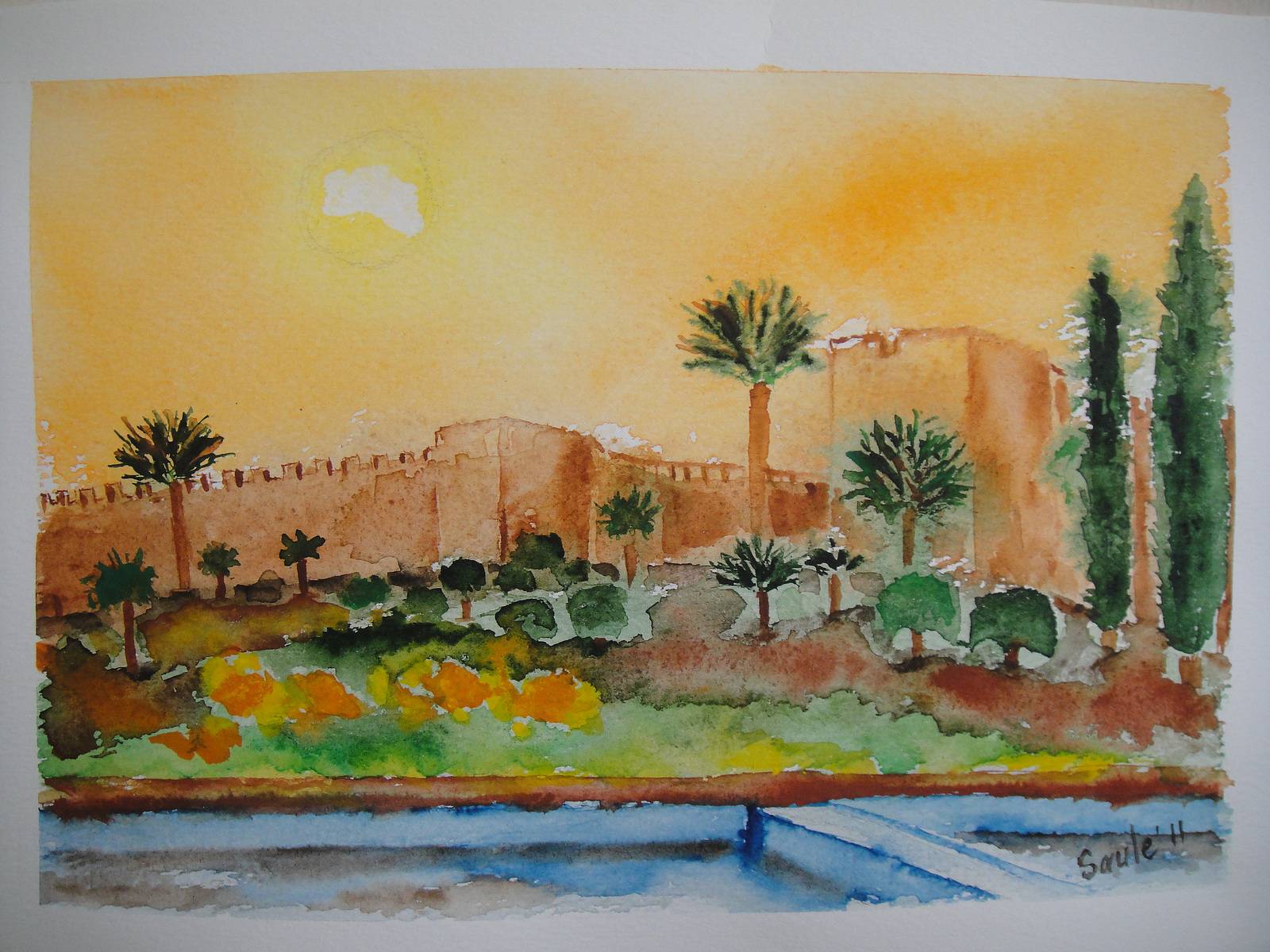 Royal Palace in Marrakech, Morocco. Saule Saule Abdramanova