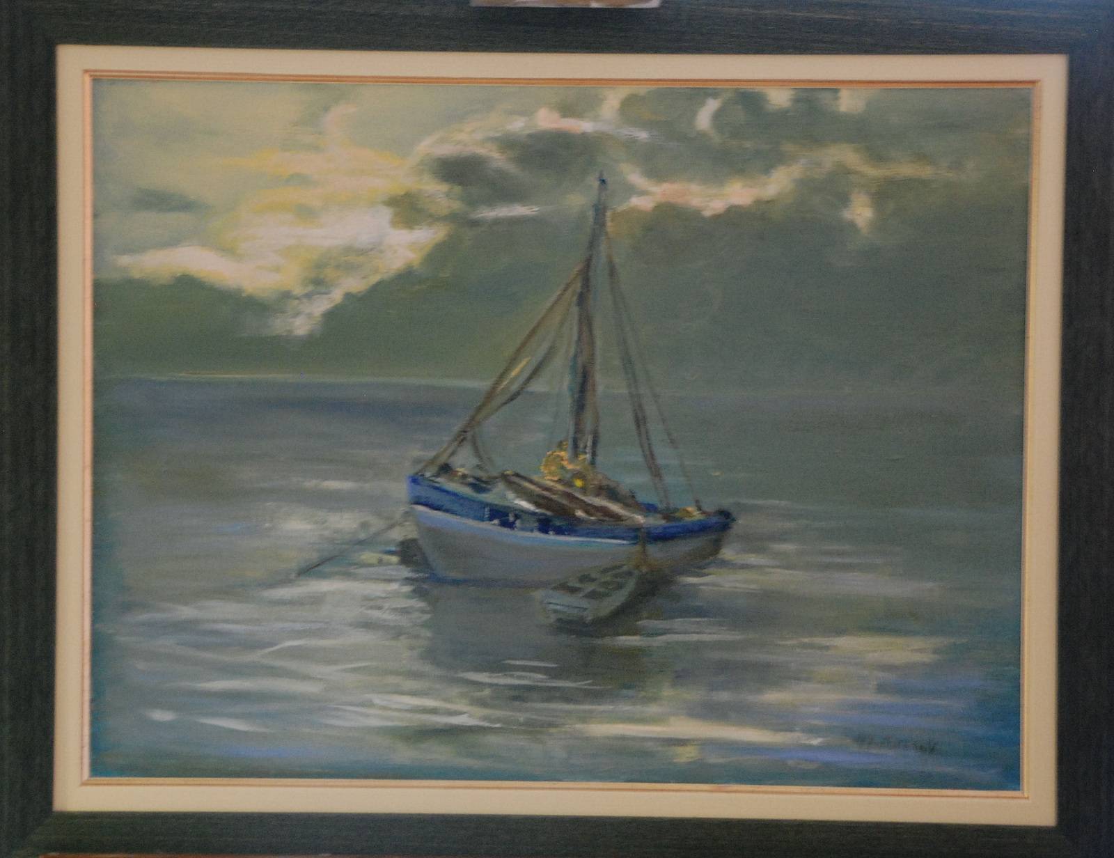 Fisherman evening.  Anne Marie Kwasny