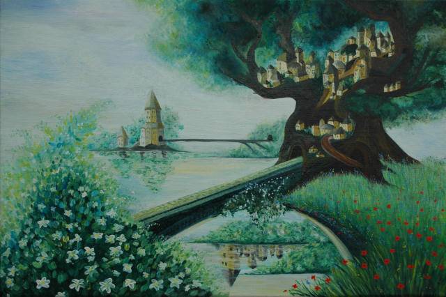 Village in the tree. 