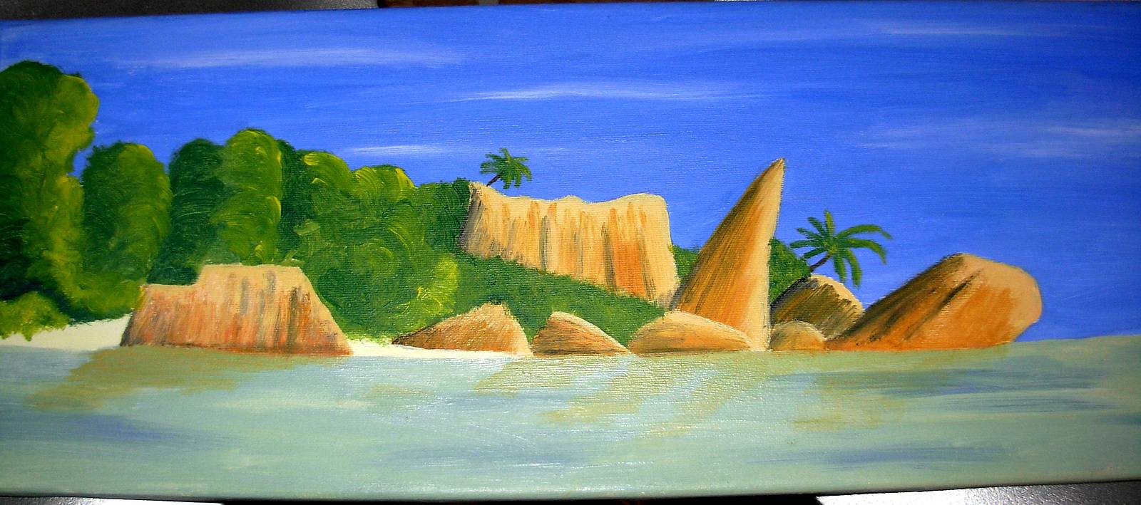 Wild Island seen from the sea. Mllelulu Lucile Parmentier