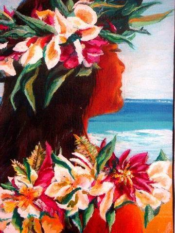 Polynesian woman. Monique Martin