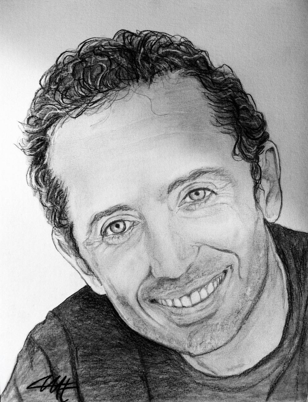 Gad Elmaleh portrait.  Catherine Wernette