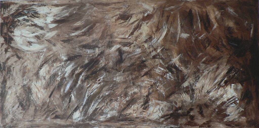 Fawn acrylic on canvas. Eva Lea Elodie Zanchi