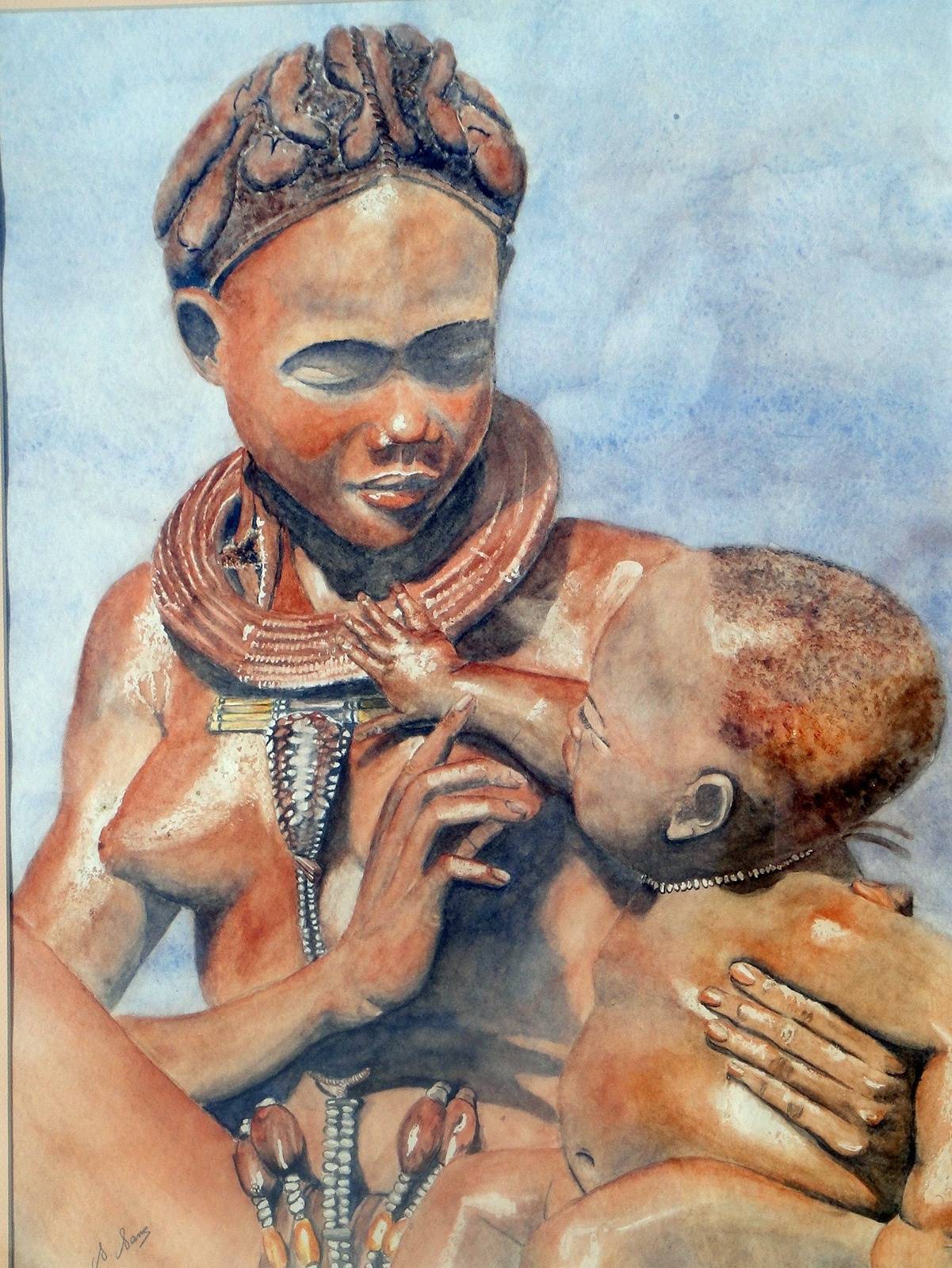 Young African mother. Sane Sorbier Sandrine Sorbier
