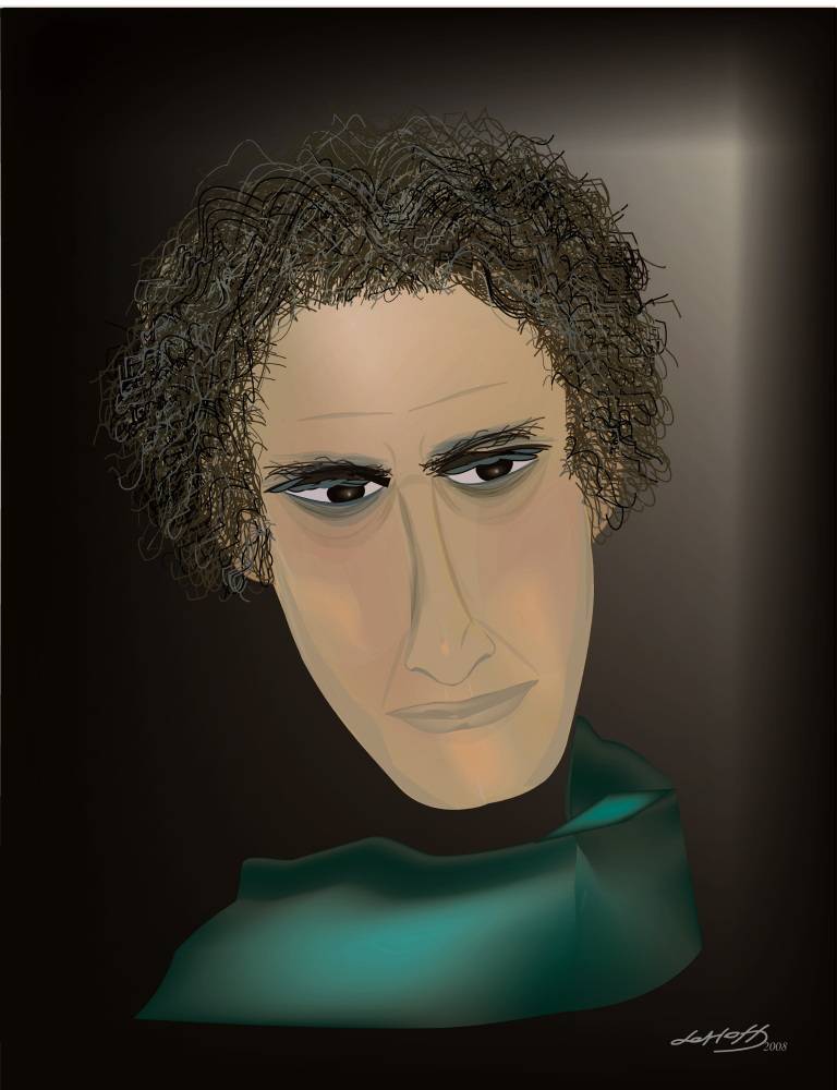 «Actor» Digital painting on Canvas. Leslie Frank Hollander Leslie Frank Hollander
