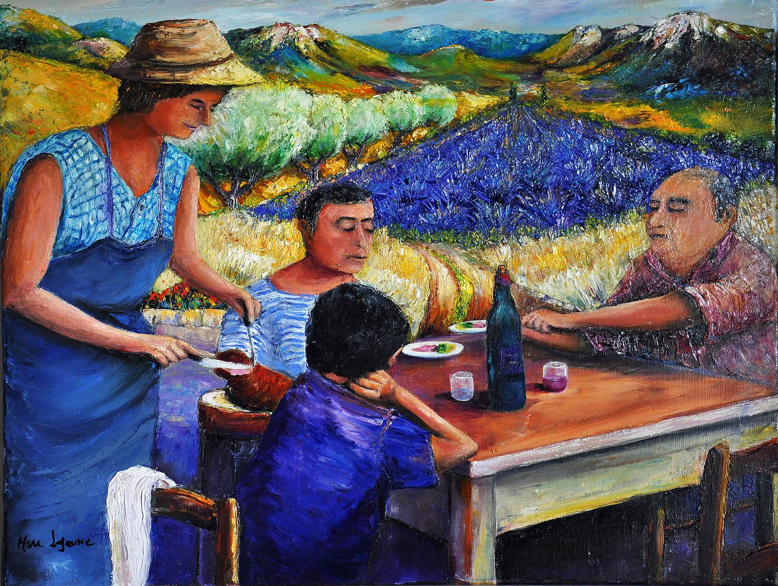 Déjeuner en terrasse 1168. Marc Lejeune Marc Lejeune