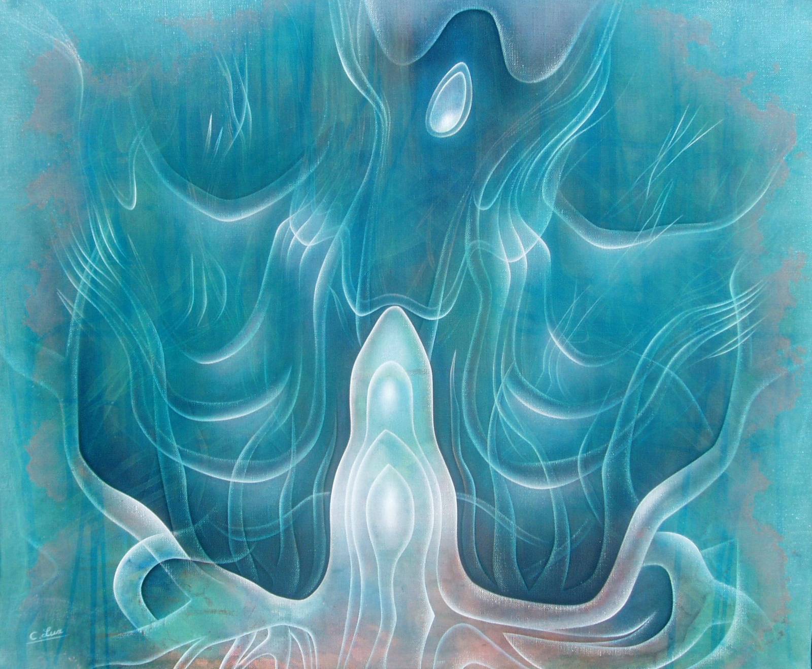 Pulsations de la vie sous la mer. Claudine Lux Claudine Lux