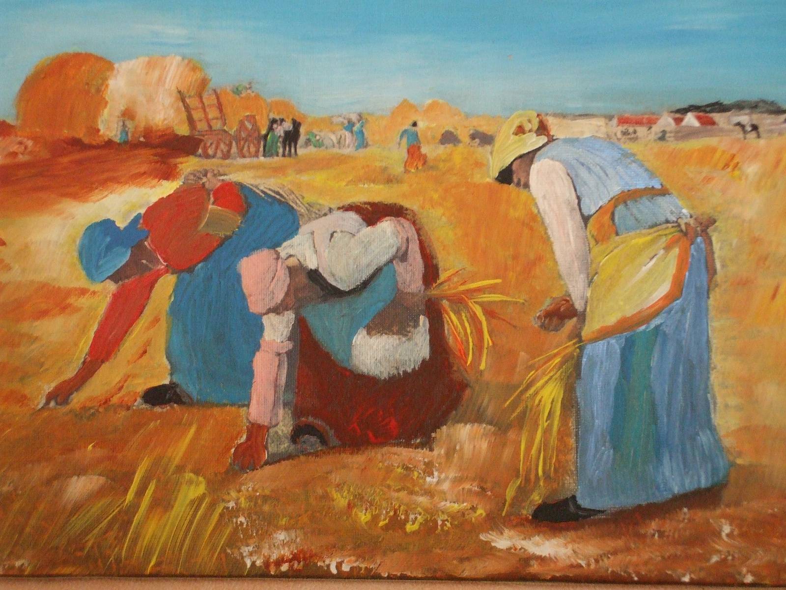 Les glaneuses au soleil. Domory