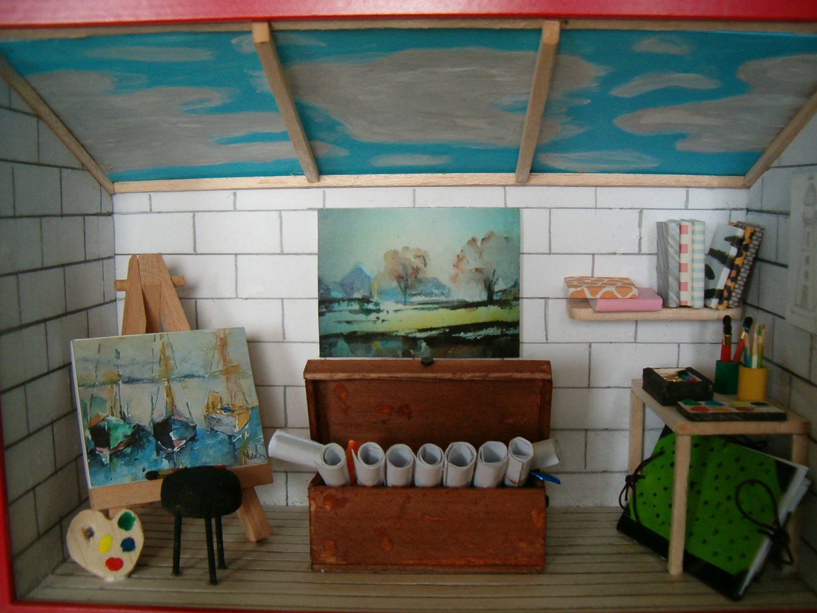 Vitrine miniature. Diane Lievrouw