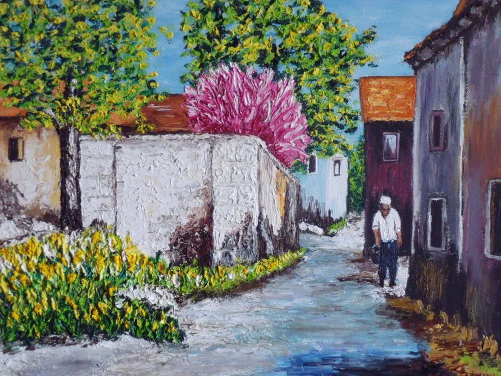 Small village street. Christian Thiefaine Christian Thiefaine