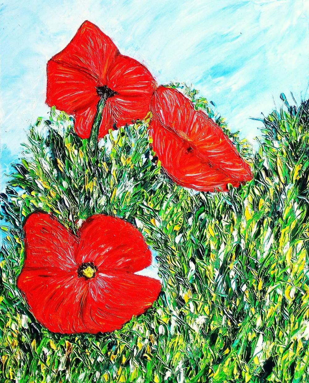 Bouquet of Poppies. Christian Thiefaine Christian Thiefaine