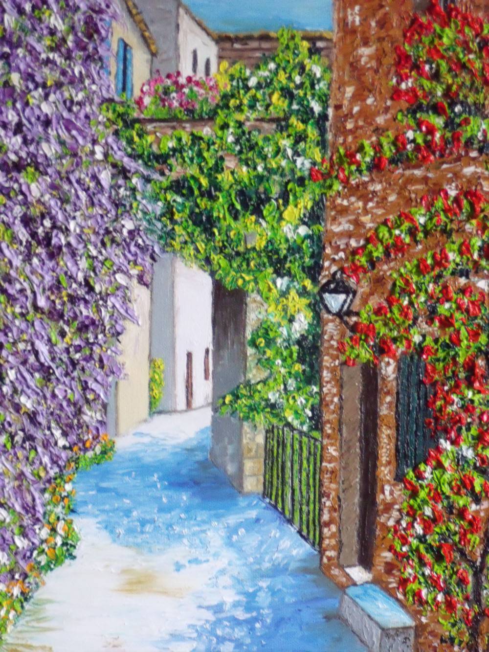 Narrow streets of the village. Christian Thiefaine Christian Thiefaine
