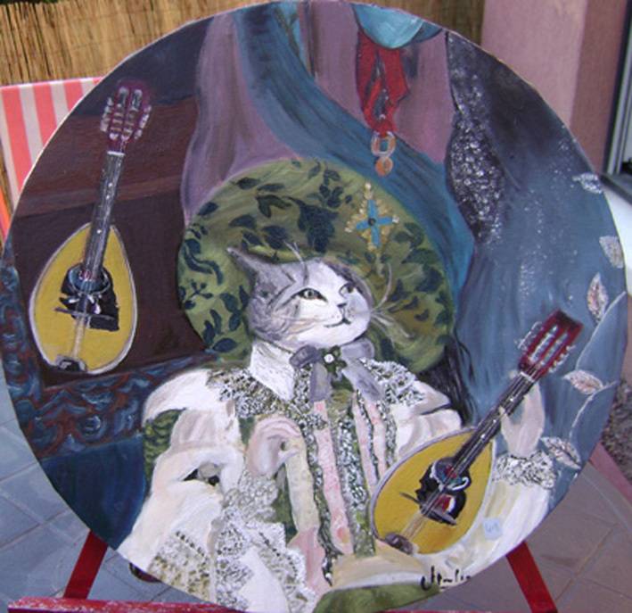 Le chat botté et mandolines. 