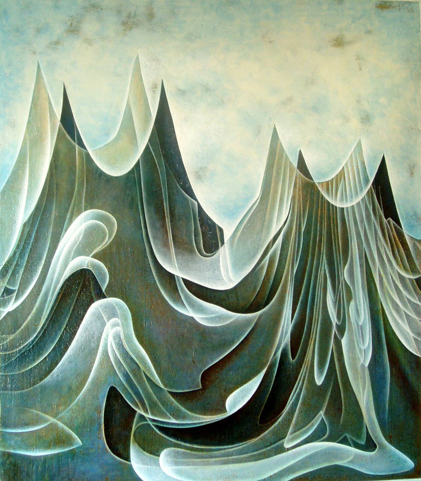 Waves to attack the mountain. Claudine Lux Claudine Lux