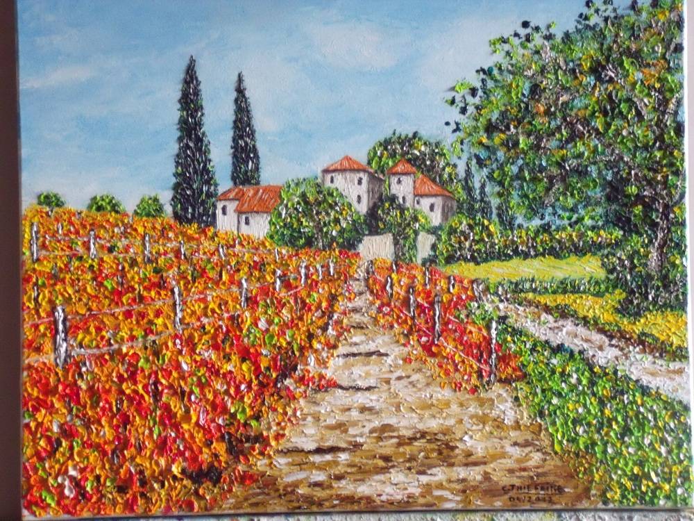 Vignes en automne. Christian Thiefaine Christian Thiefaine