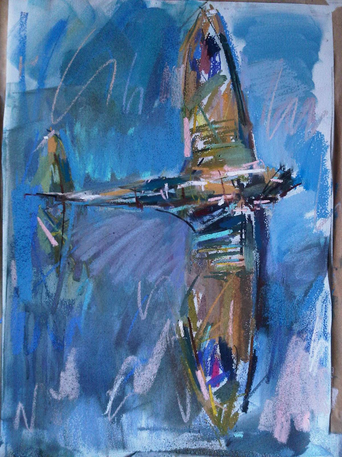 Spitfire Mark-1'Tally-Ho! '. Nina Greenwood. David Greenwood-Artist.