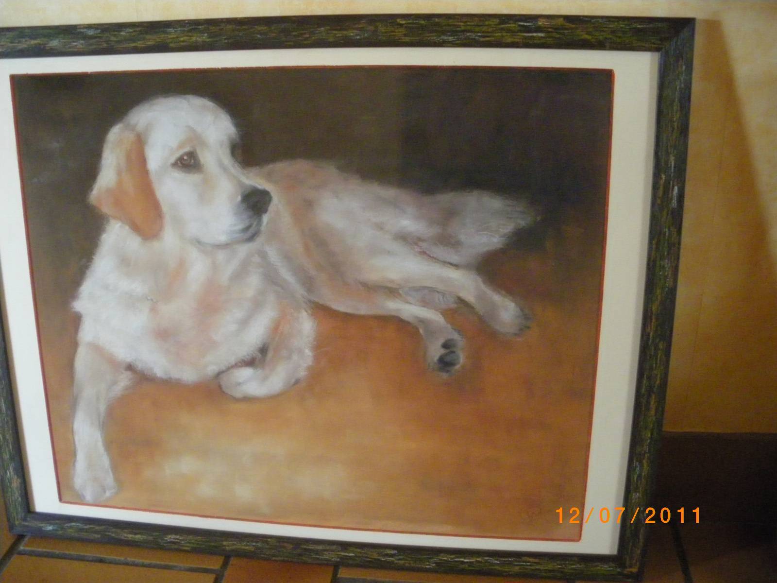 Mon chien couché. Christine Dupuy