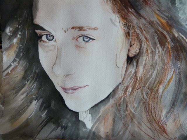 Portait de Nourette. Amdv Anne-Marie Vandorpe Deligne