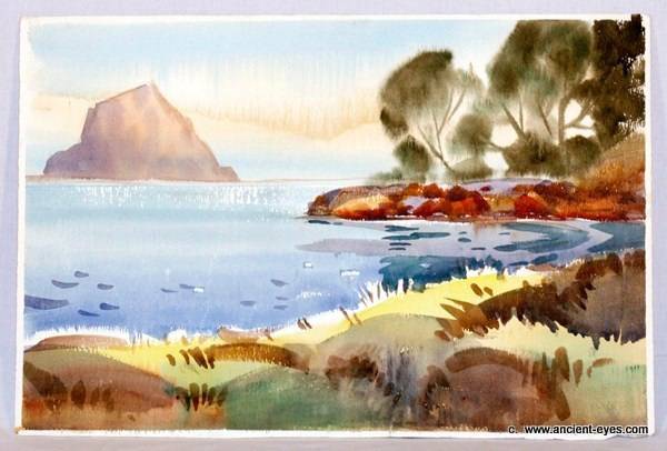 The Island (0008). Unknown -Unsigned (From The Robert Landry Collection) The William Frederick Brooks Collections