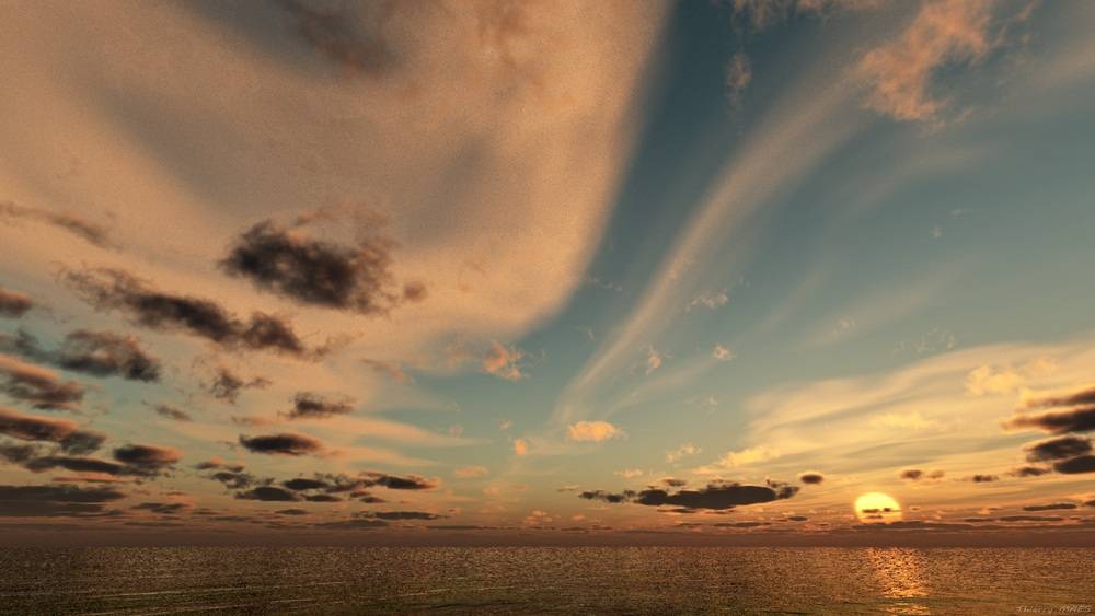 Ciels - Soleil couchant III (octobre 2012). 