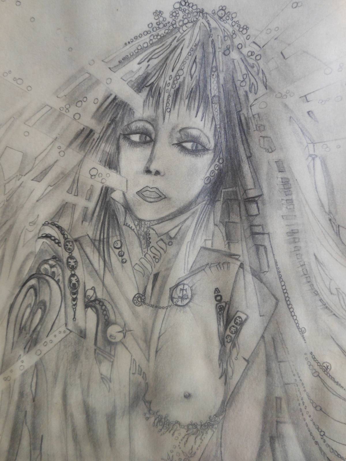 Détail de La mariée du temps perdu. 