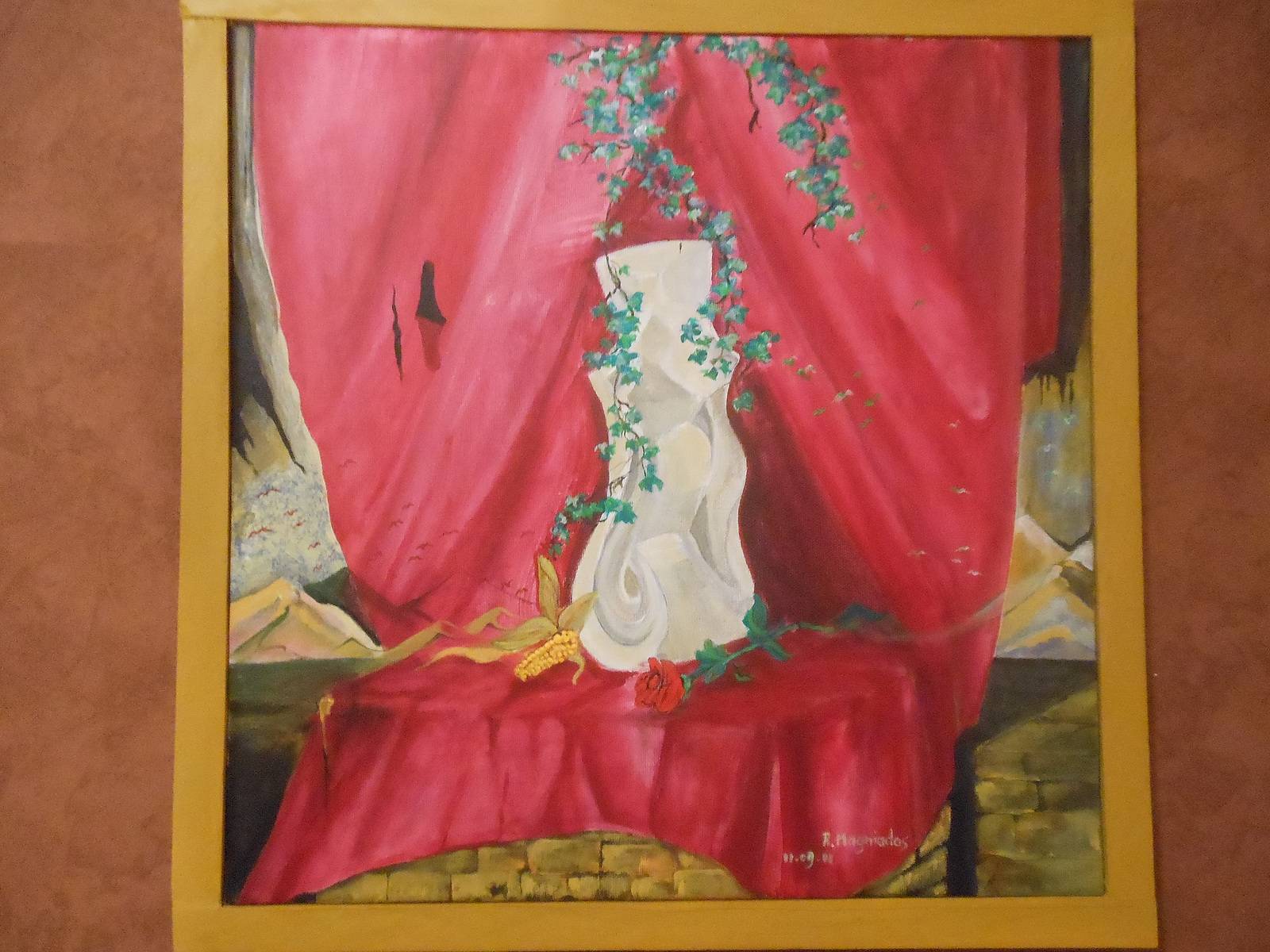 Méditation drapée. 