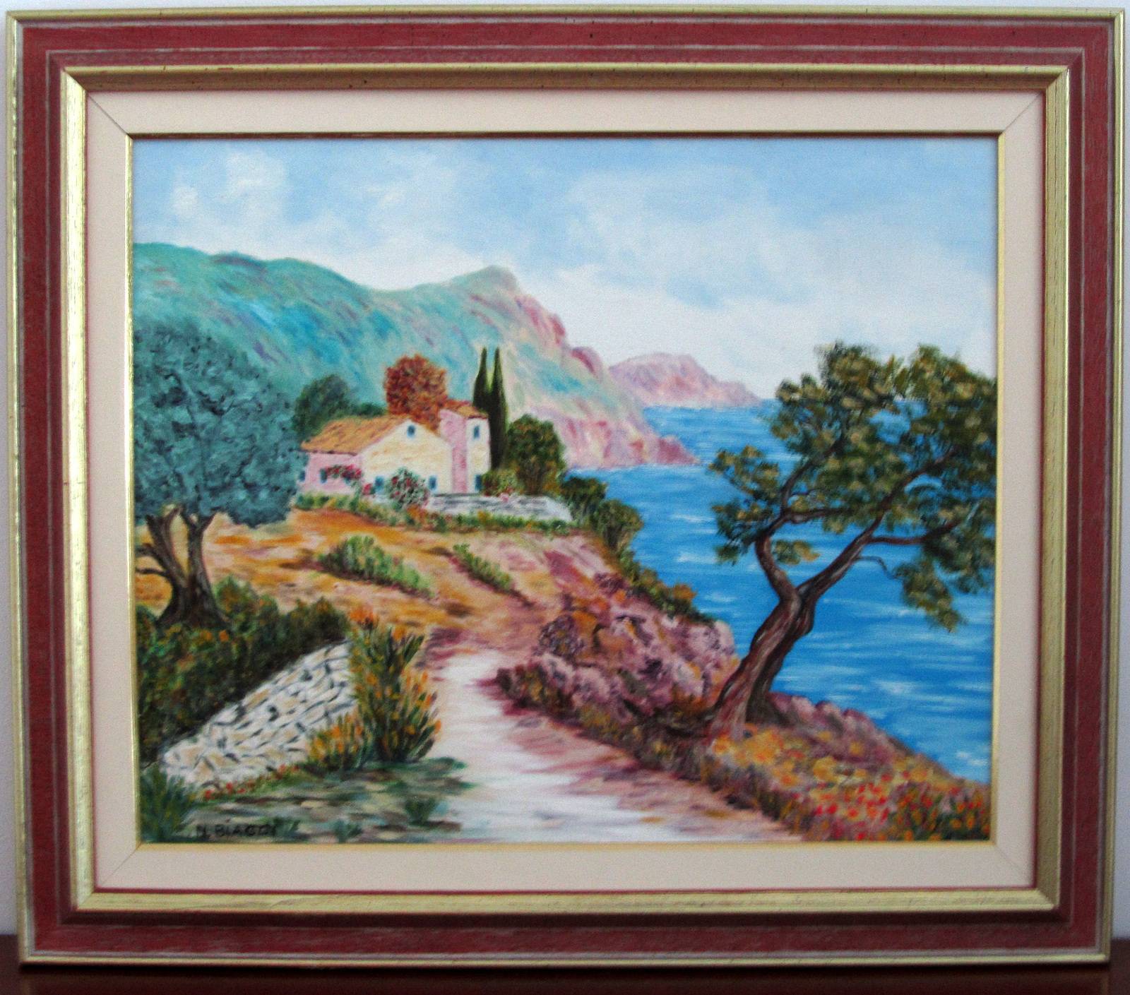 Chapelle au bord de l'eau. 