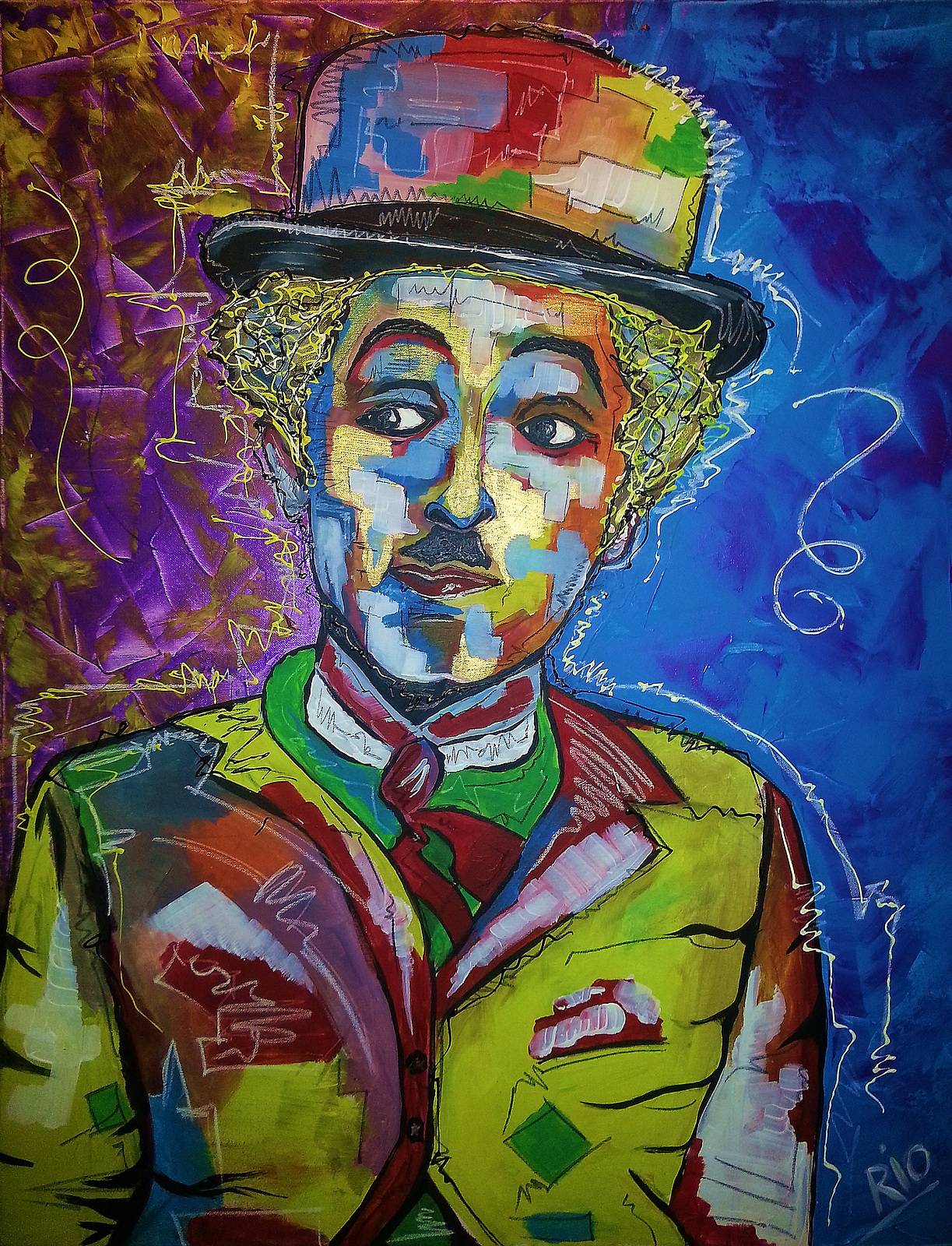 Peintures, Charlie Chaplin et les temps modernes en couleurs, Page 6457, Oeuvres d