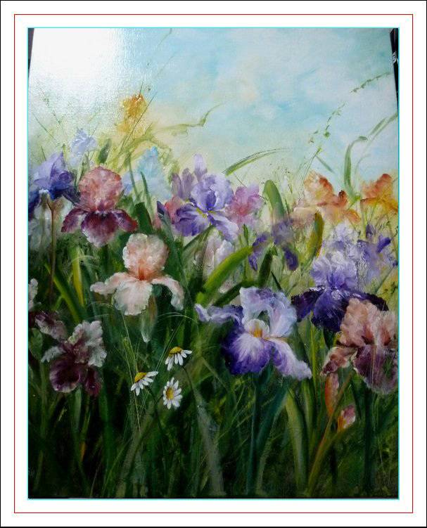 Champs d'Iris.  Monique Martin