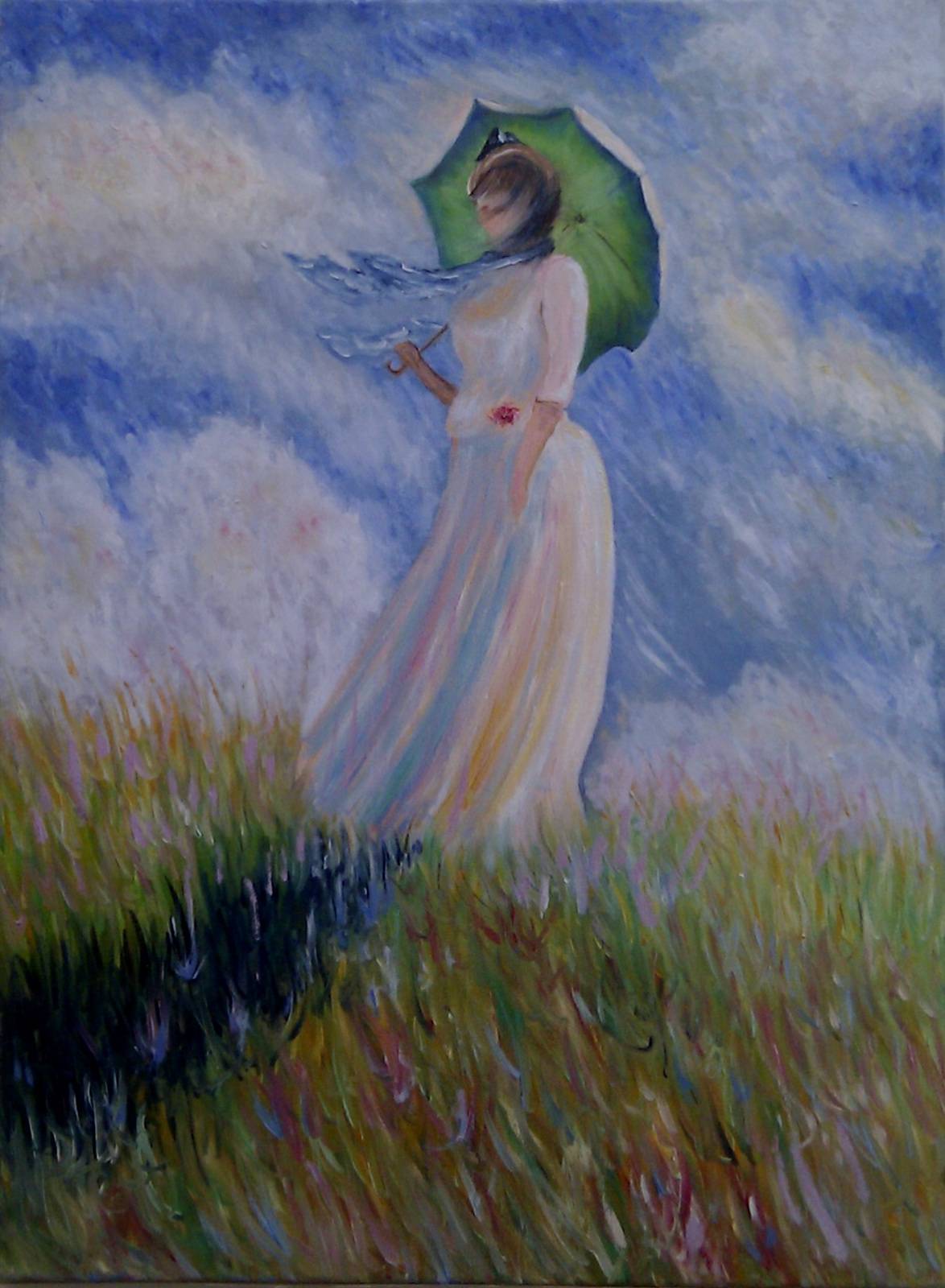 Femme à l'ombrelle. Woman with a Parasol. Gil Gil