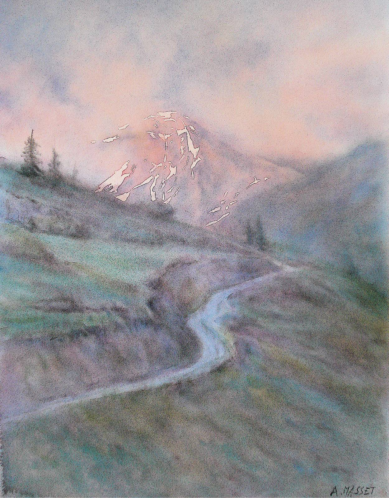 Le chemin bleu. Alain Masset Alain Masset