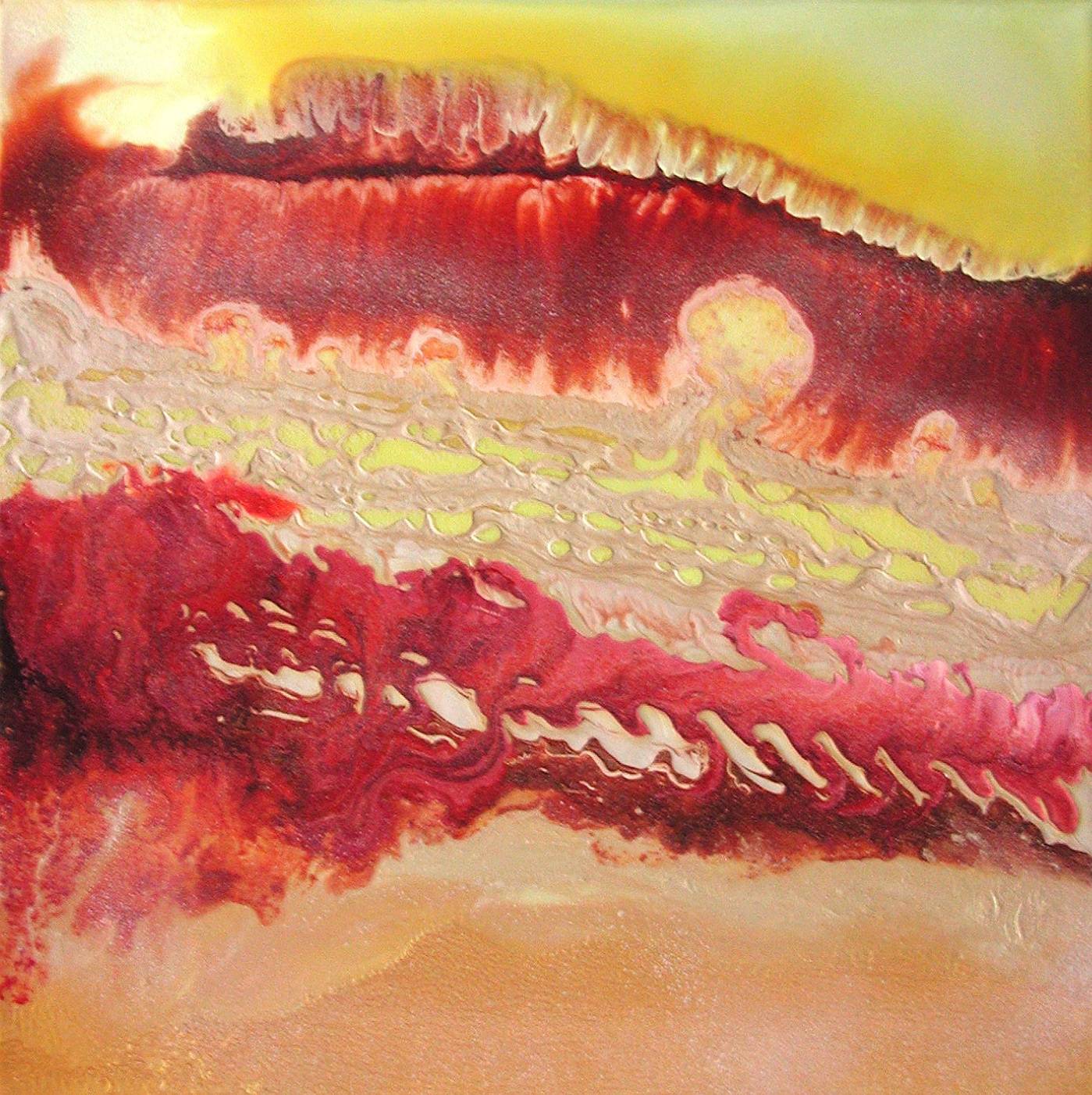 Insense 1693 50x50 technique mixte sur dibond. 