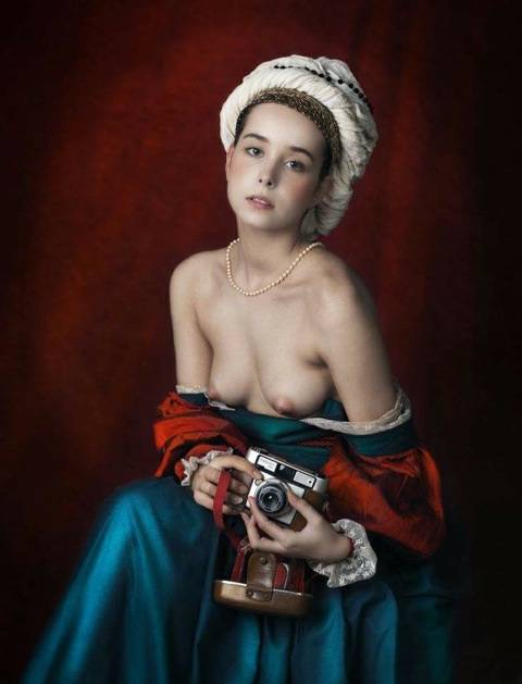 Retrato del dama con camara 2009. 