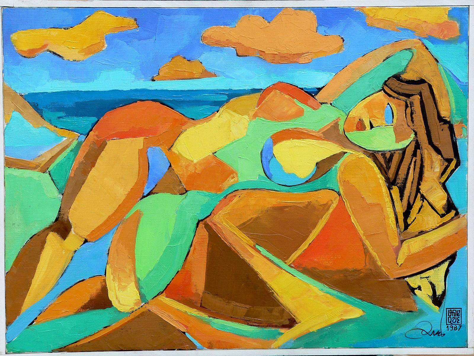 Néréîde. H/t. 1997. 54X73cm.. 