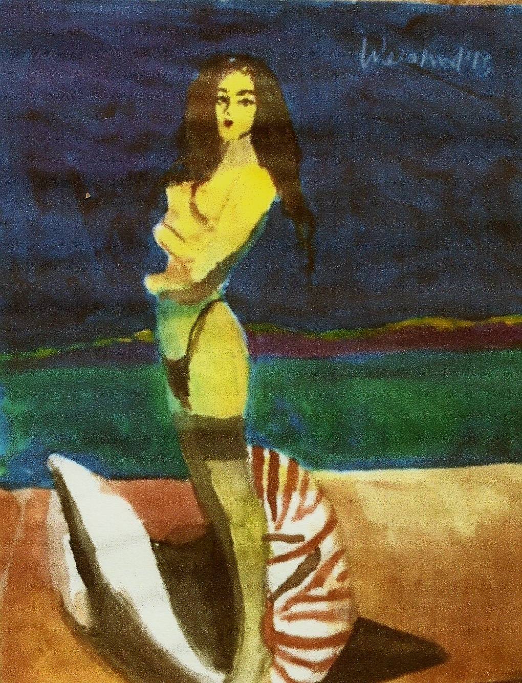 Venus On a Seashell Homage to Botticelli.  Weisburd Fine Art