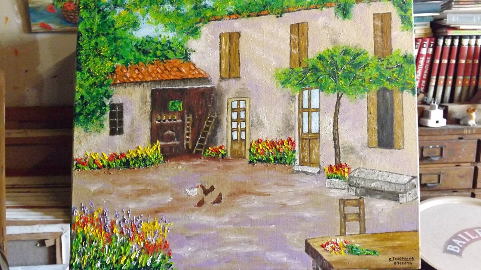 Cour de ferme. Christian Thiefaine Christian Thiefaine