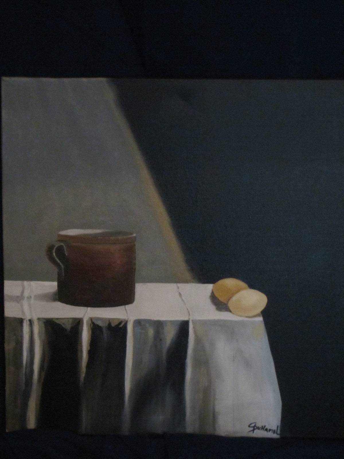 Les 2 oeufs.  Simone Duhamel