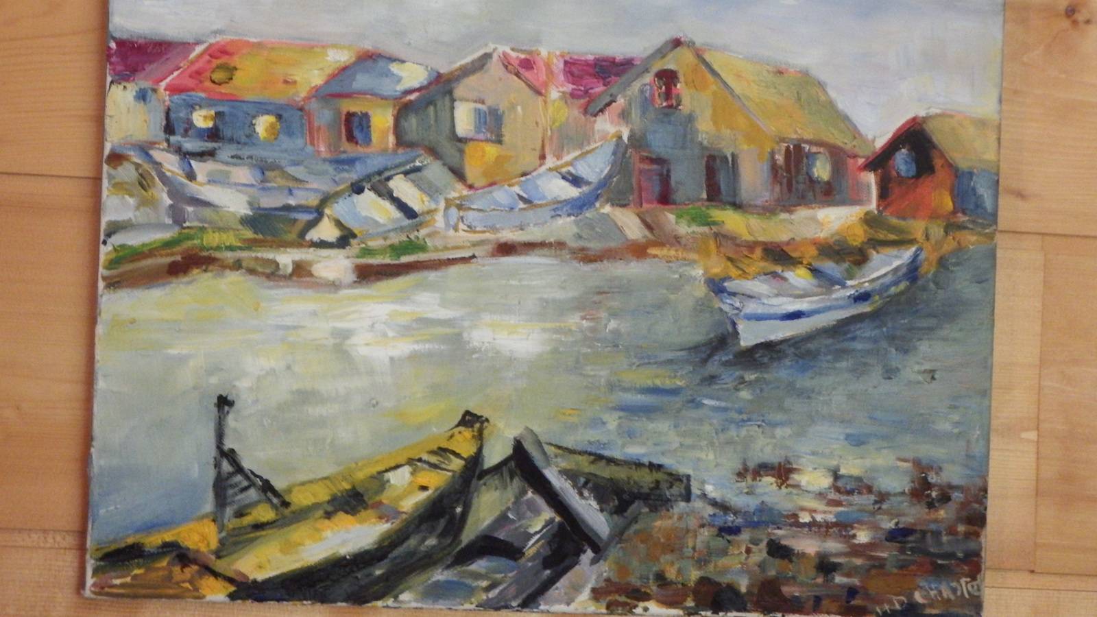 Paysage du Bassin d'Arcachon. H. Chstel Helene Chastel
