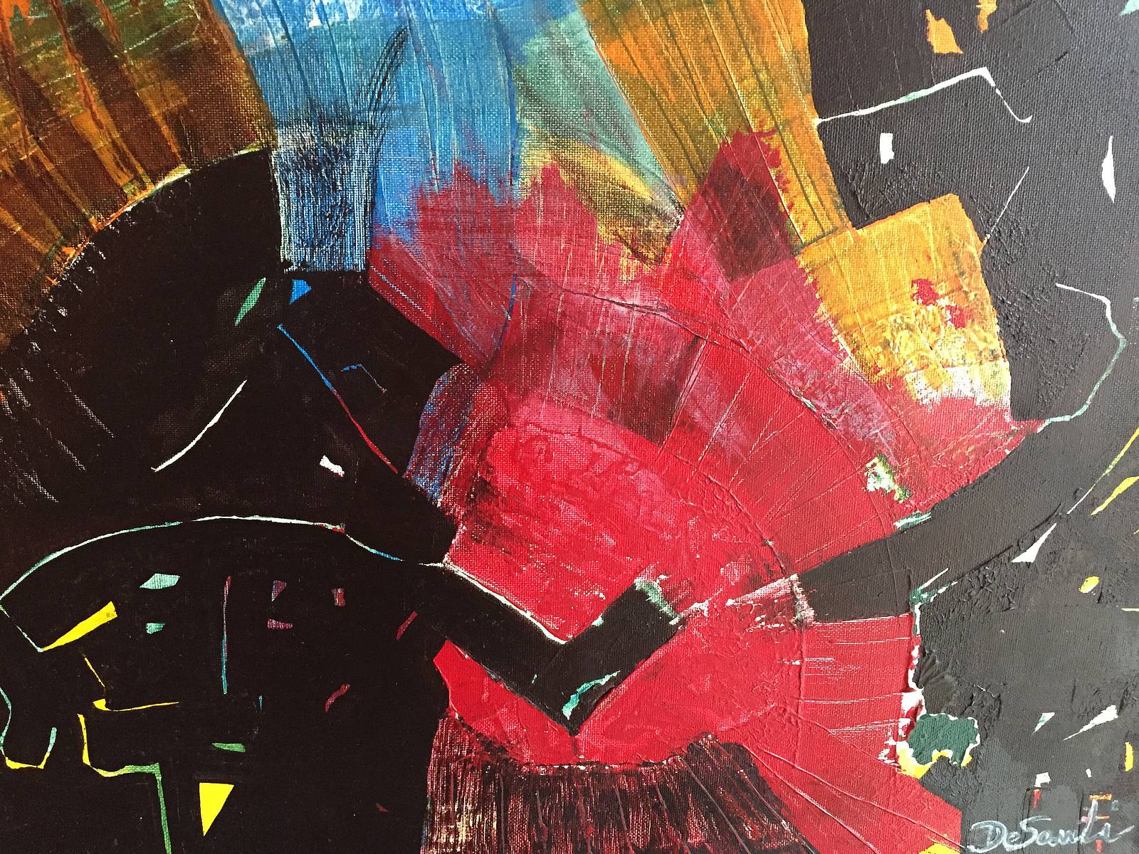 Deux monstres sur cratère. Desanti Desanti