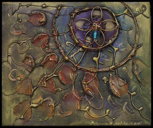 Autumn sun acrylic painting by Margaret Michalska 12». Margaret Michalska