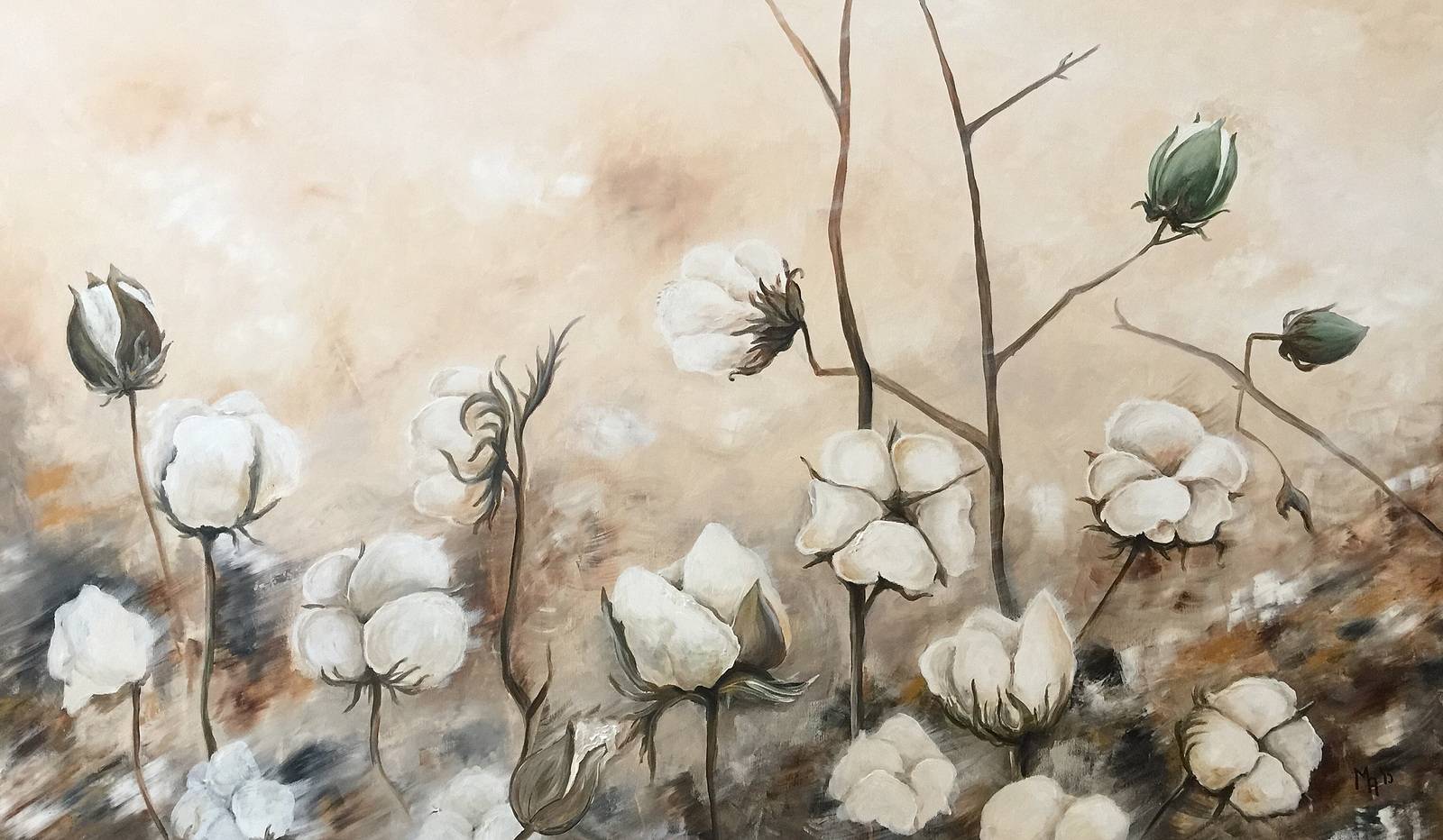 Packed dreams, acrylic large painting. 