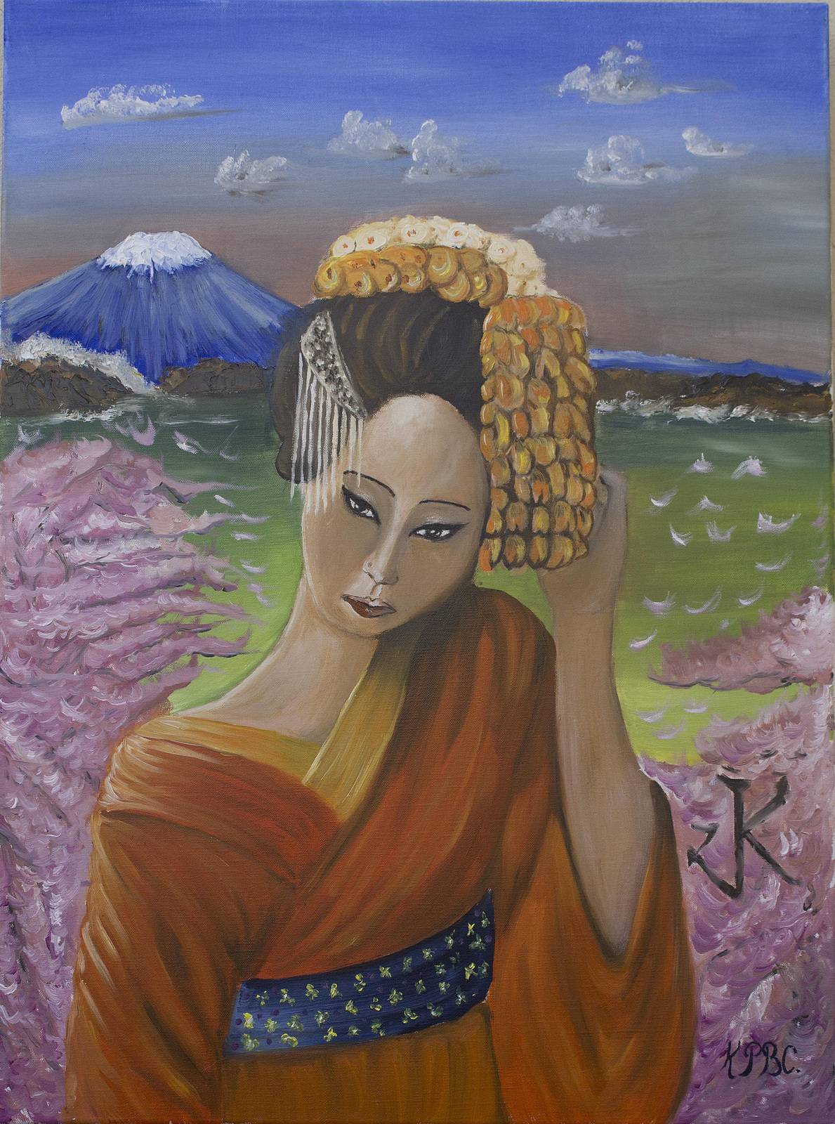 Le kimono orange. Perdriolle Katty Katty Perdriolle