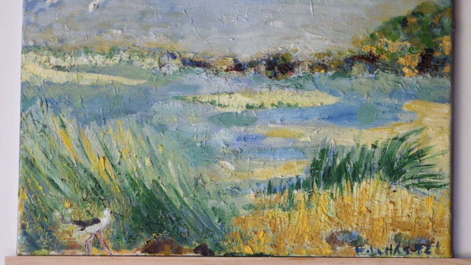 Paysage du bassin d'arcachon. H. Chastel Helene Chastel