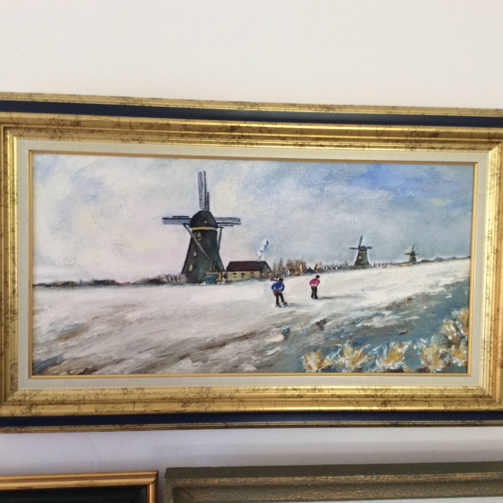 Patinage en hollande. Martine Aznavour