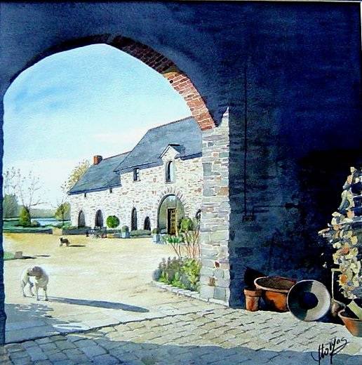 Le porche. D Thomas Dominique Thomas