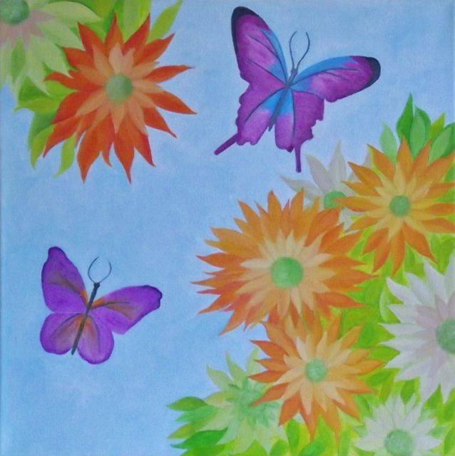 Tournesols et papillons. Gerard Flohic Gerard Flohic